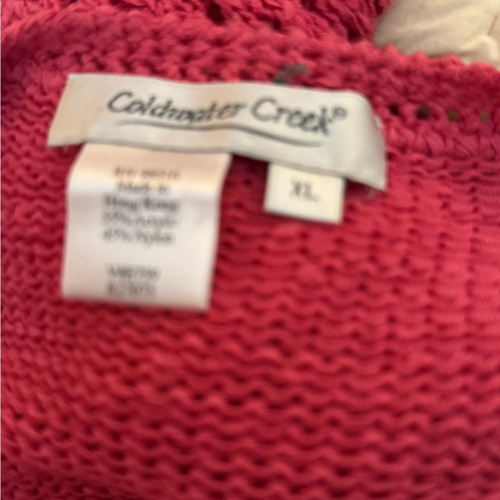 Coldwater Creek Raspberry Cardigan Sweater - Picture 2 of 3